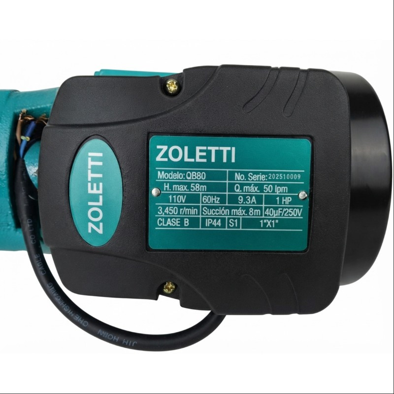 Bomba 1 HP ZOLETTI™ 1"x 1" 110V QB80