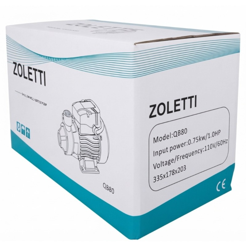 Bomba 1 HP ZOLETTI™ 1"x 1" 110V QB80