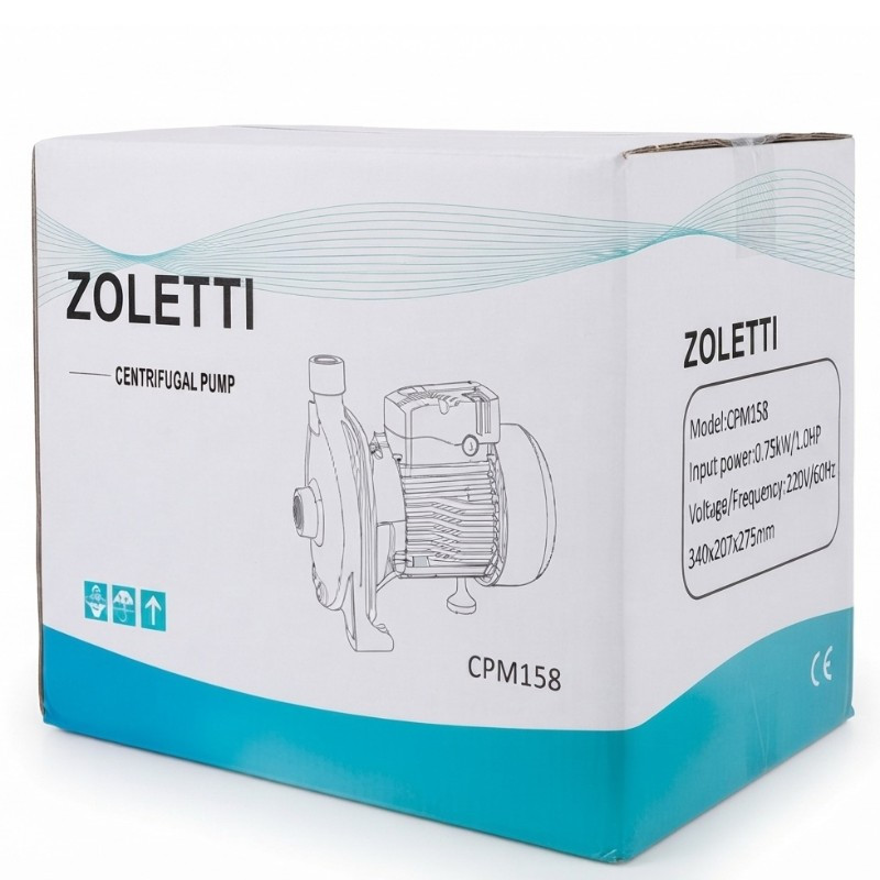 Bomba de agua centrífuga ZOLETTI™ 1HP CPM158 1"x 1"