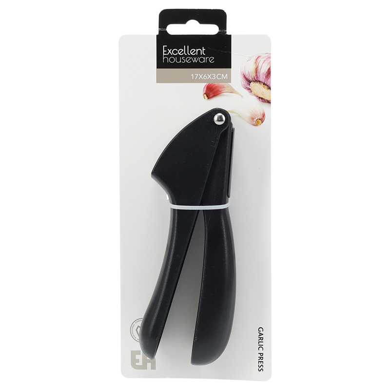Triturador de Ajos Negro 17X6X3cm Excellent Houseware 