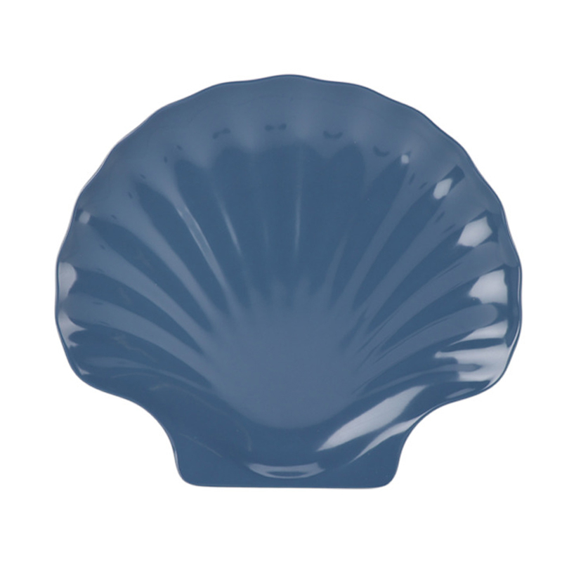 Plato Melamina Concha Varios Colores 25X1X25cm 