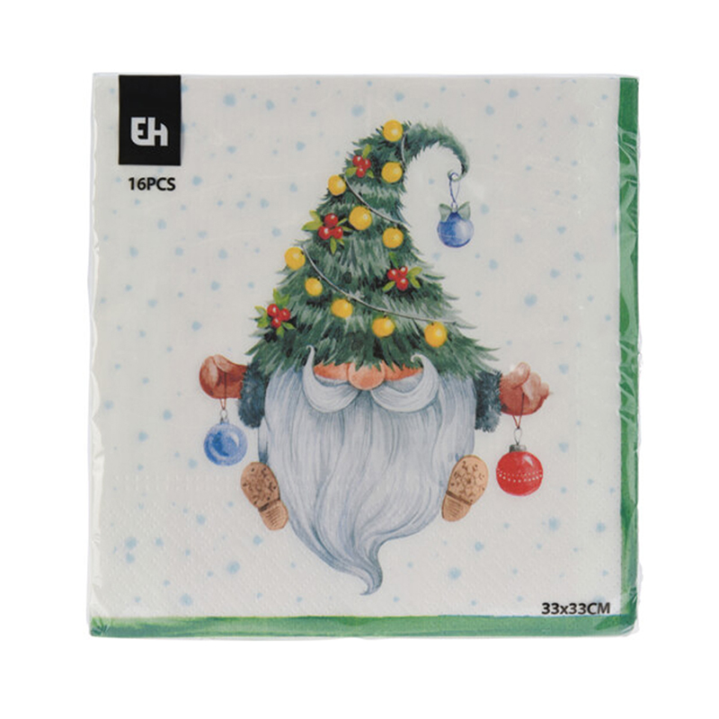 Servilleta Gnomo 33x33cm 16 Unidades
