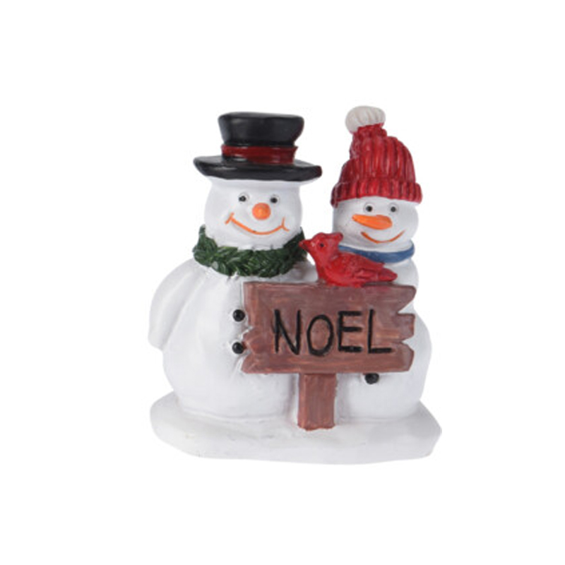 Figura Snowman 6cm Pueblo Navideño
