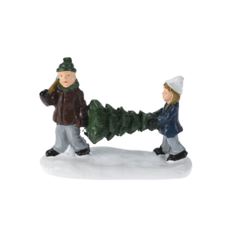Figura Helping 6cm Pueblo de Navidad