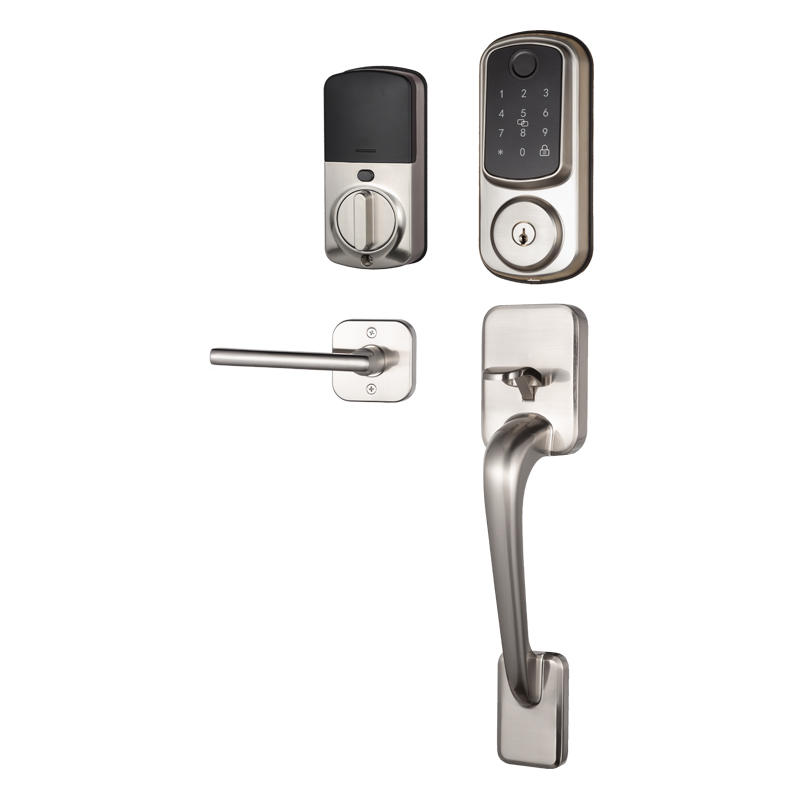 Cerradura Smart Huella con Wifi Manillón 5A  DS02S INOX