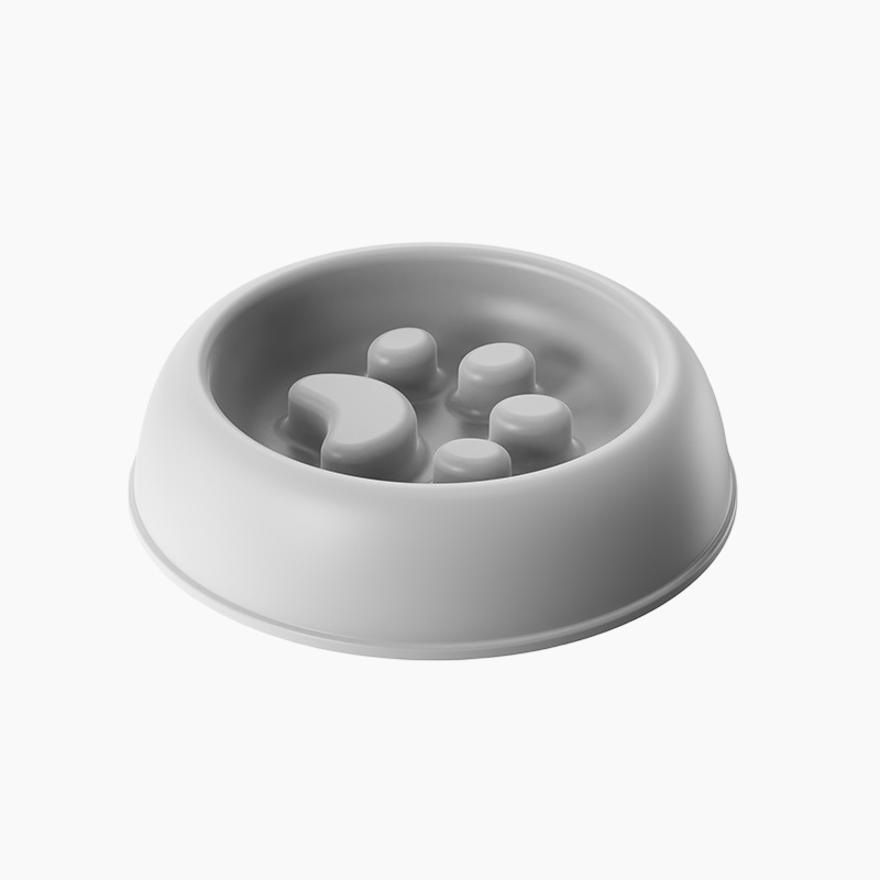 Plato Antiestrés Gris para Mascotas