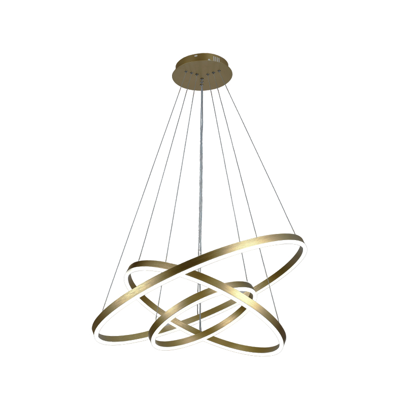 Lámpara Colgante LED Triple Lorx Oro Eurolight