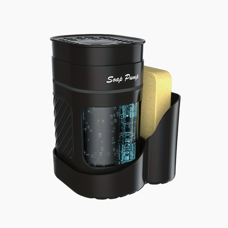 Dispensador de Jabón Líquido con Porta Esponja 