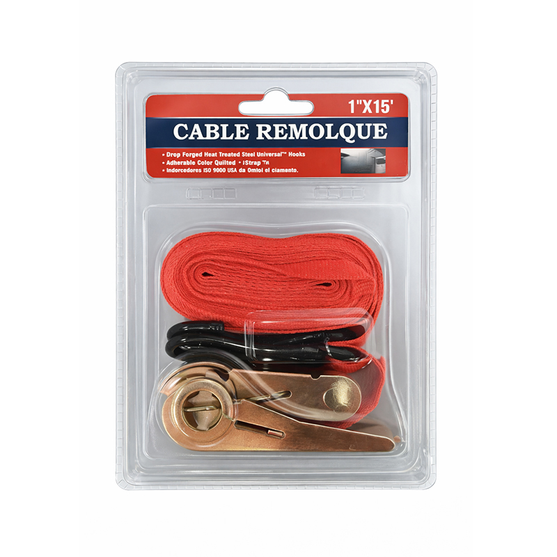 Banda de Remolque con Ratchet 1x15ft Naranja