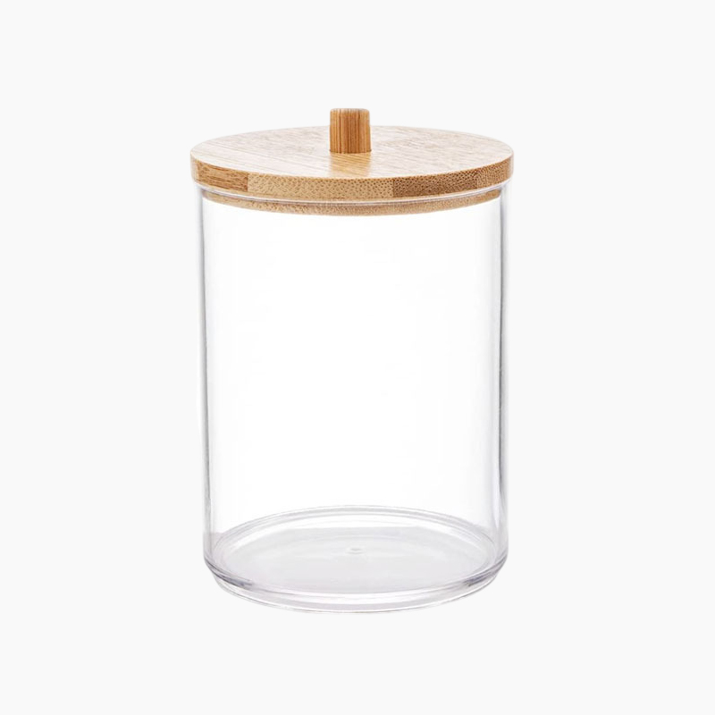 Algodonera con Tapa Bambú 10cm