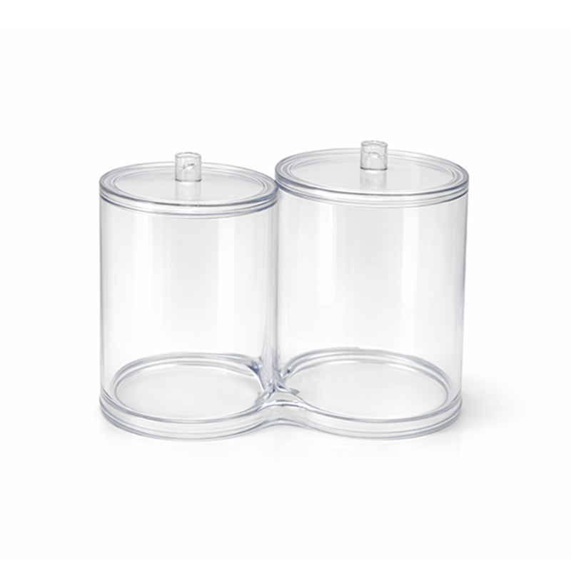 Algodonera con Porta Cotonetes Acrílicos 15x12cm 