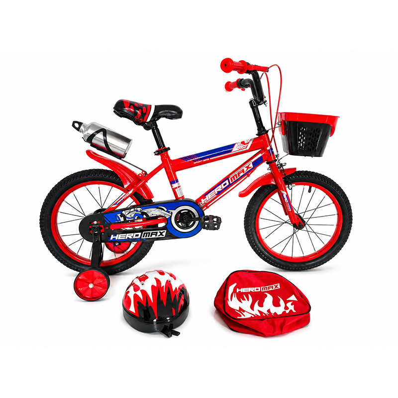 Bicicleta 20" Speed Rojo con Accesorios Heromax