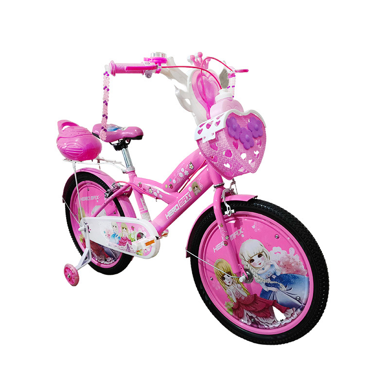 Bicicleta 20" Princess Music Rosa con Accesorios Heromax