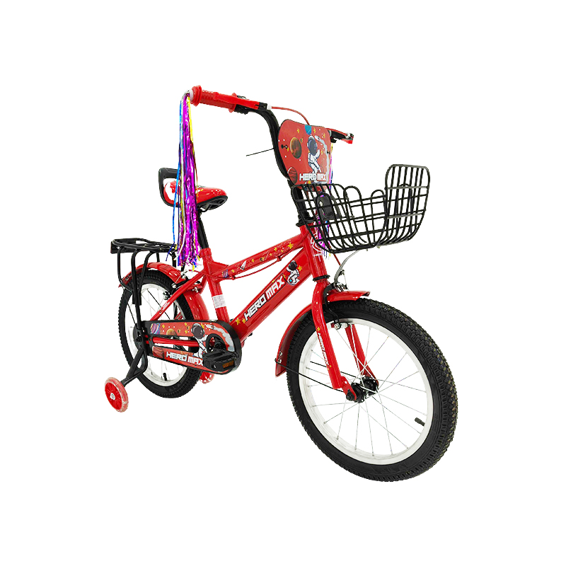 Bicicleta 16" Space Rojo con Accesorios Heromax