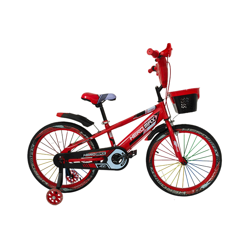 Bicicleta 16" Fire Music Rojo con Accesorios Heromax