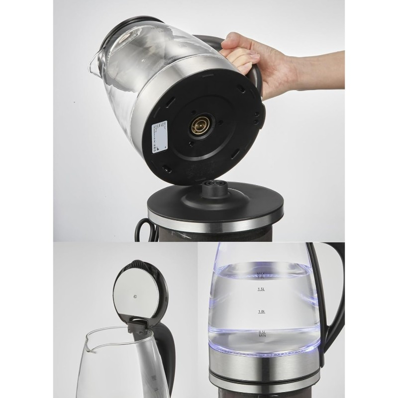Jarra Eléctrica de Vidrio 1.8lt 1000w Mastermaid