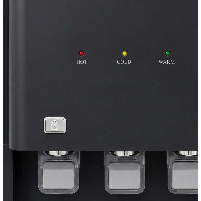 Dispensador de Agua de Mesón 3 Temperaturas Negro Mastermaid