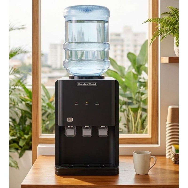 Dispensador de Agua de Mesón 3 Temperaturas Negro Mastermaid