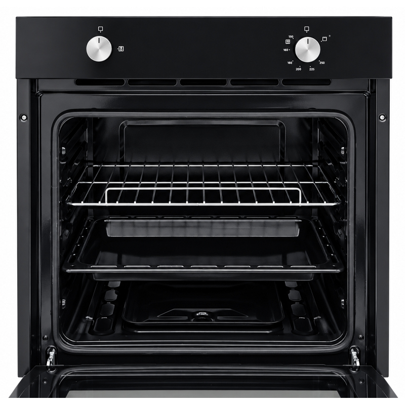 Horno a Gas Convencional 60cm 70L Negro Mastermaid