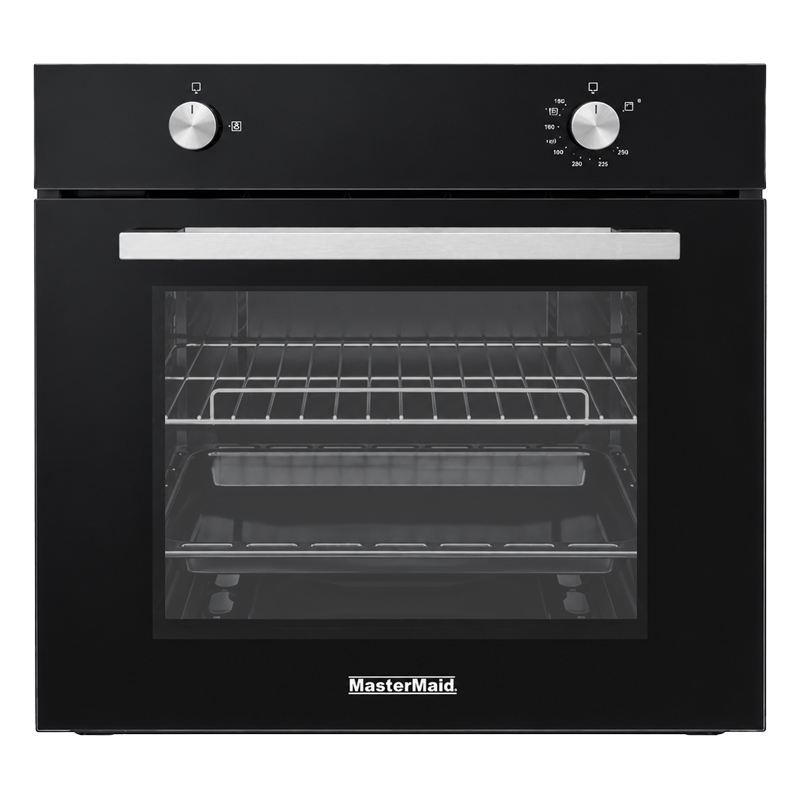 Horno a Gas Convencional 60cm 70L Negro Mastermaid