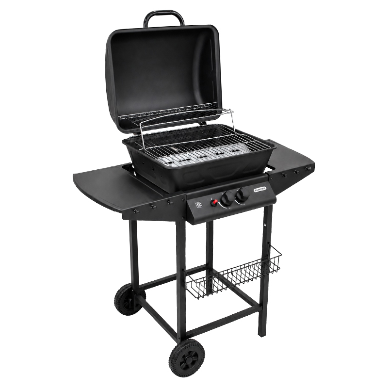 BBQ a Gas 2 Quemadores Negro Mastermaid