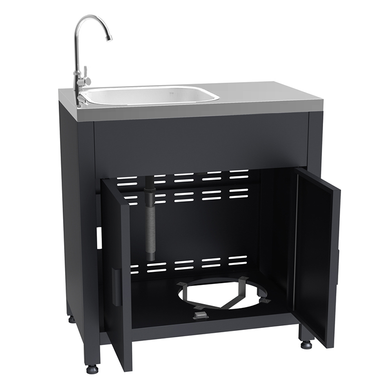 BBQ a Gas 4 Quemadores con Muebles Inoxidable Mastermaid