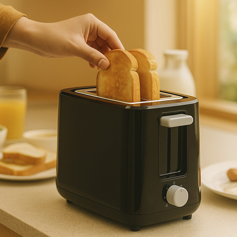 Tostadora Negra 2 Rebanadas 760w  Mastermaid