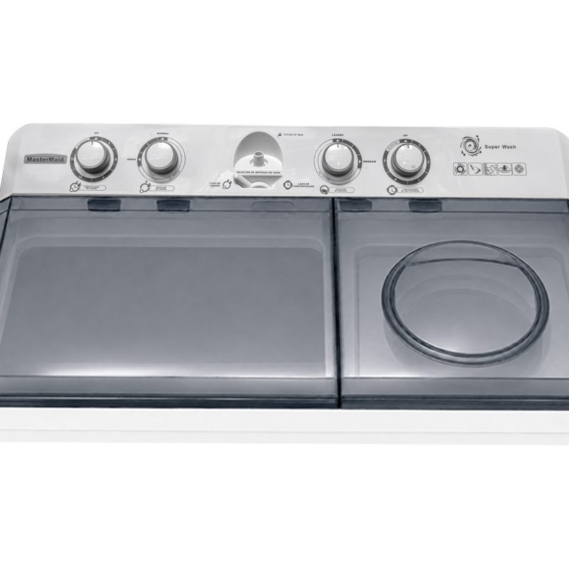 Lavadora Semiautomática 18kg Blanca Mastermaid