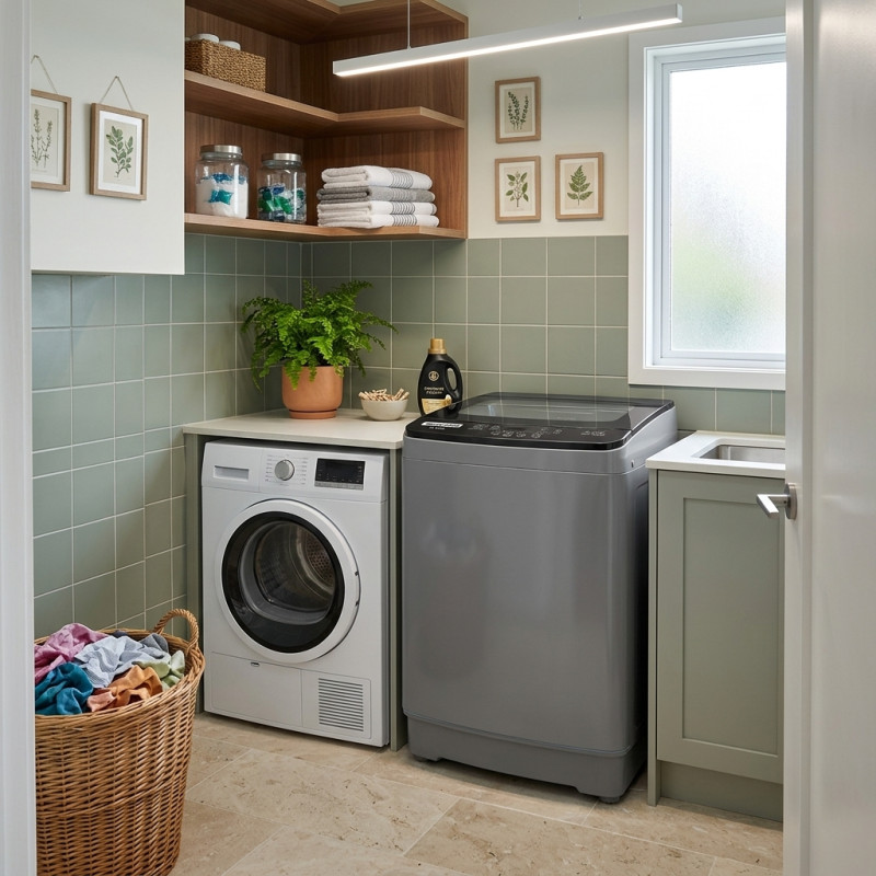 Lavadora Automática Airdry 15kg Gris Mastermaid