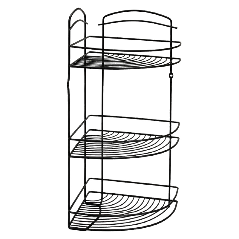 Organizador Esquinero 3 Niveles 53x20x20cm Negro