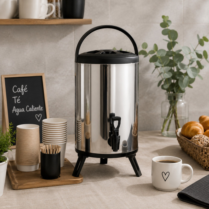 Termo Dispensador 12 Litros Inoxidable 23x44cm