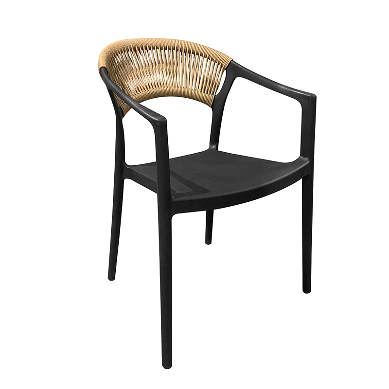 Silla Giorgio Negra con Brazo 