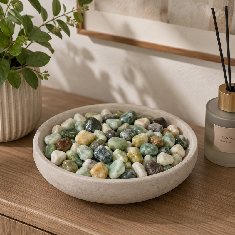 Piedras Verdes Pulida 500gr Decohome