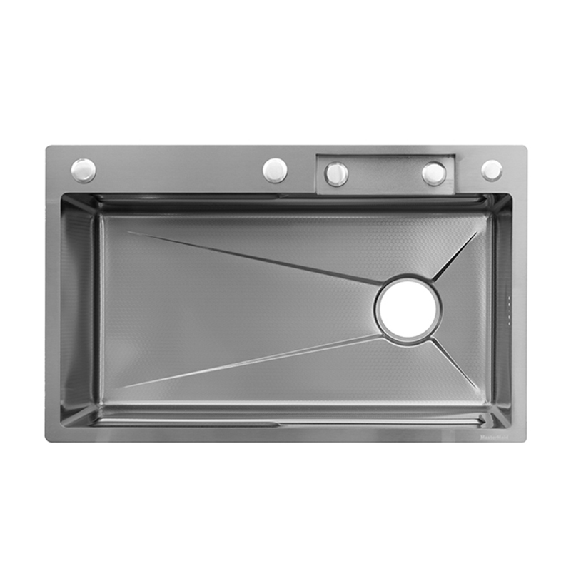 Fregadero 75x46x23cm Inoxidable con Grifería y Accesorios Mastermaid