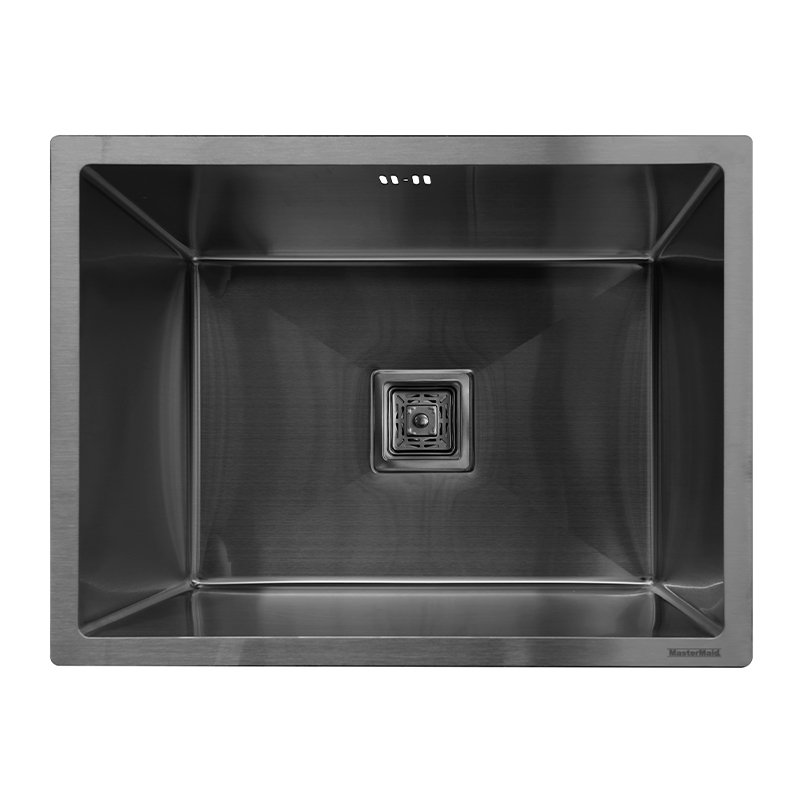 Lavacopa 60x45cm Negro con Válvula  Mastermaid