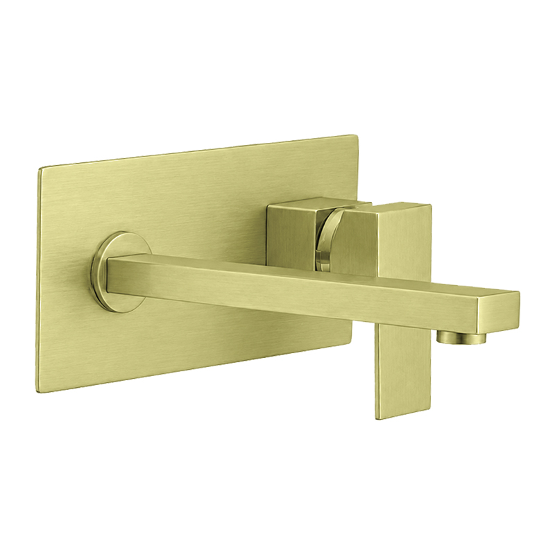Grifería Lavamanos de Pared Griante Gold Vitta