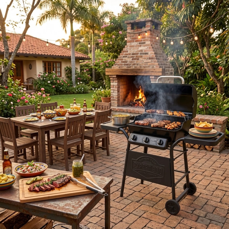 BBQ a Gas 3 Quemadores Mastermaid