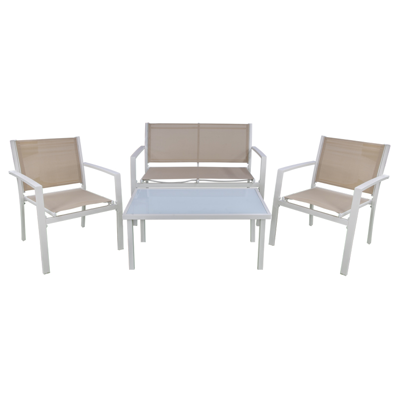 Mueble de Patío Alia Beige 4 Piezas