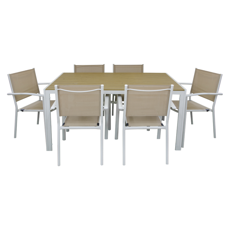 Comedor Alta Beige 7 Piezas