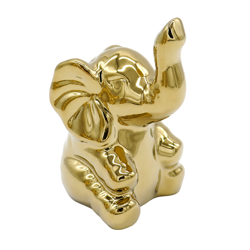 Adorno Elefante Oro 8cm