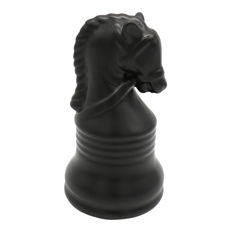 Adorno Ajedrez Caballo Negro 16.5cm