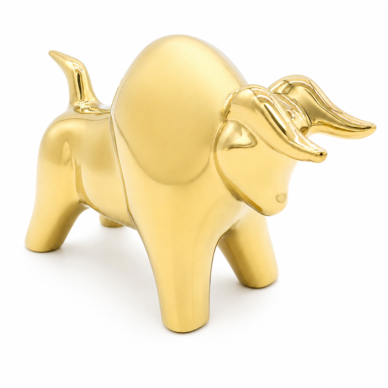 Adorno Toro Oro 15.5cm