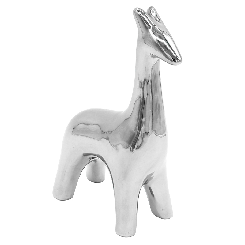 Adorno Jirafa Cromo 18.5cm