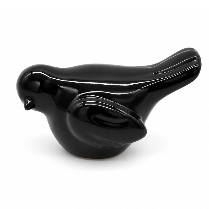 Adorno Paloma Negra 7.5cm