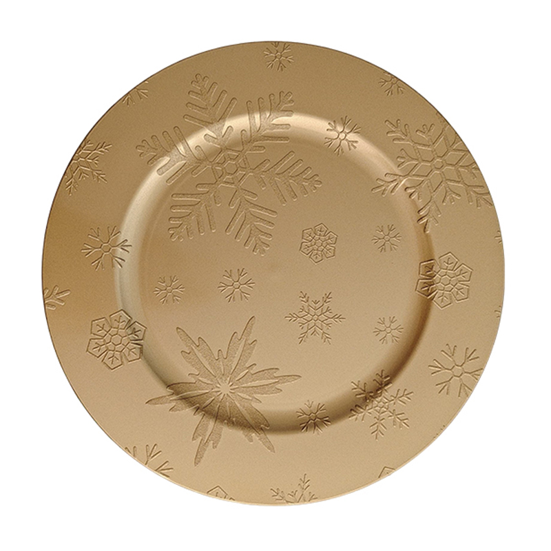 Porta Plato 33x33cm Dorado Sprinkle