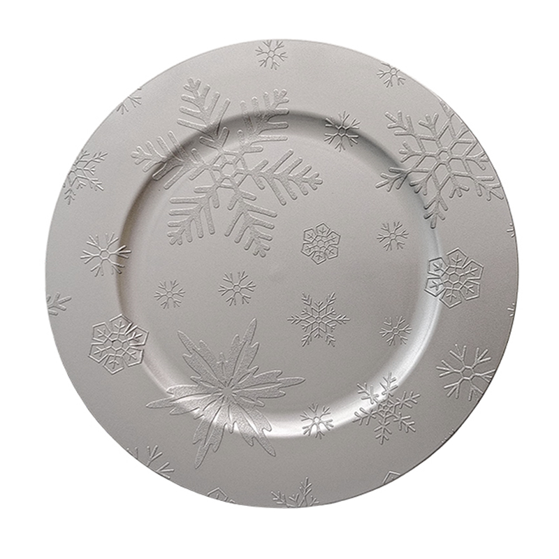 Porta Plato 33x33cm Plata Sprinkle