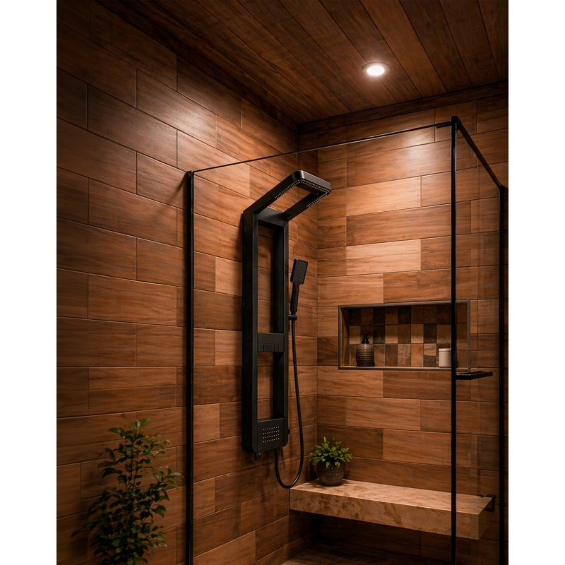 Columna con Mini Jets y Ducha Teléfono 122x26cm 