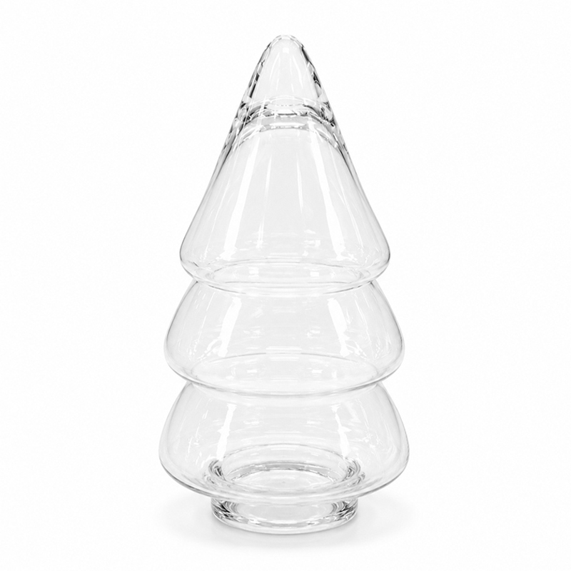 Caramelera Vidrio Diseño de Árbol 23cm