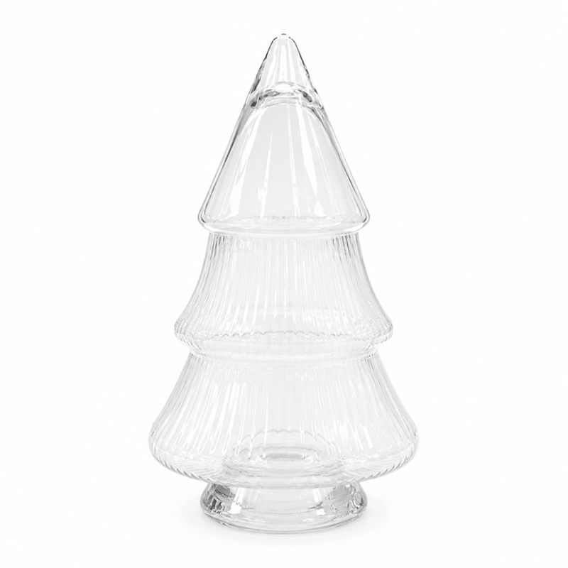 Caramelera Vidrio Diseño de Árbol 34cm