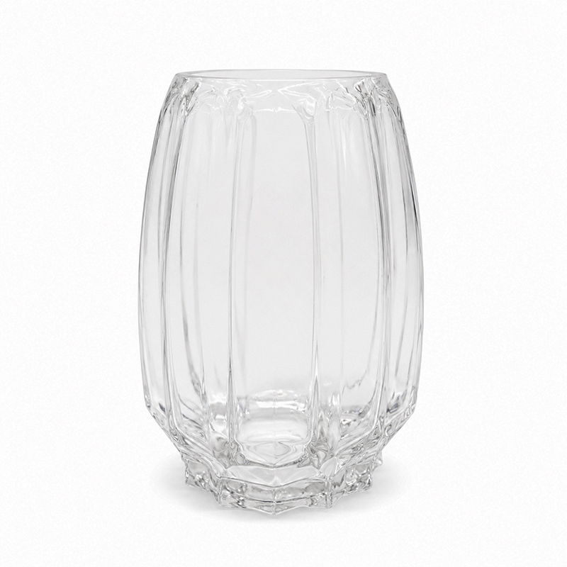 Florero Orb Vidrio Transparente 19cm